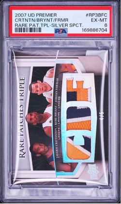 Kobe Bryant Jordan Farmar Javaris Crittenton  /5 patch psa 6