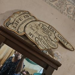 Life Is Short Wooden Sign