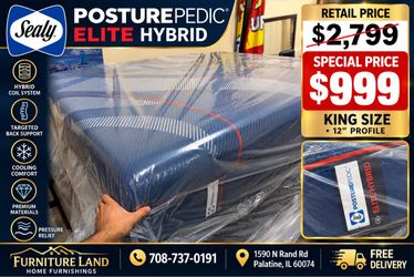 Sealy Posturepedic Elite Hybrid King Mattress