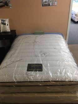Sleeping beauty orthopedic eurotop mattress and Boxspring