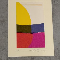 1973 Abstract Serigraph by Jackie Reed (commissioned by Tom Juda) (21/25) Lot 10