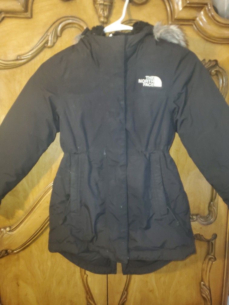 Girl Northface Parka With Hood