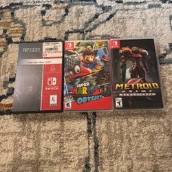 Nintendo Games (Mario Odyssey, Metroid Prime, And Kirby Star Allies)