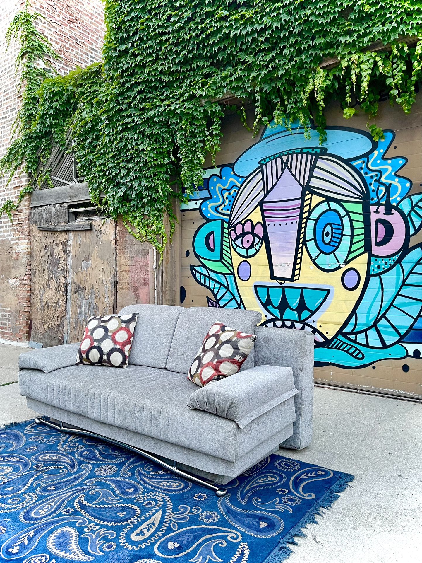 3 Seat Queen Sleeper Convertible Sofa (Delivery Available)