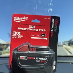 milwaukee m18 9.0 battery