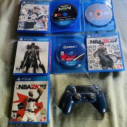 PS4 Games & Remote 