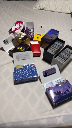 Pokémon TCG Card Collection with Deck Boxes