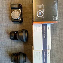 Sony a6300 With 2 Lens Sigma 16mm 30mm f1.4