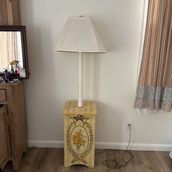Handmade lamp table