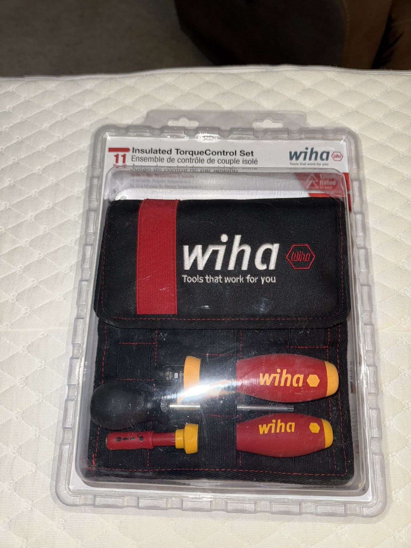Wiha 11 Piece Insulated Torque Screwdriver Set And Slimline Blade Set