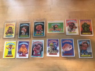 Garbage pail kids from 1985/86 #’s : 11, 15, 19, 48, 59, 60, 84, 159, 161, 170, 235, 346. I also have more but selling these first. Must come to Hunti
