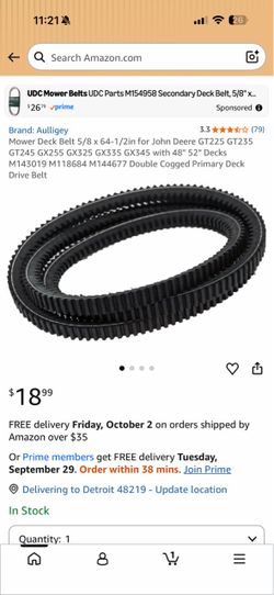 uxcell 240J10 PJ V-Ribbed Serpentine Belt