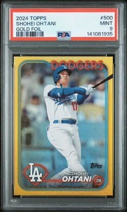 2024 TOPPS SHOHEI OHTANI GOLD FOIL #500 MINT  9