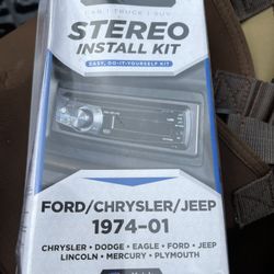 Stereo Kit Ford/Chrysler/jeep 1974-01