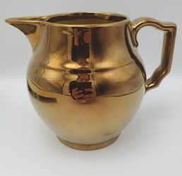 Gray's Pottery Gold Vintage Creamer