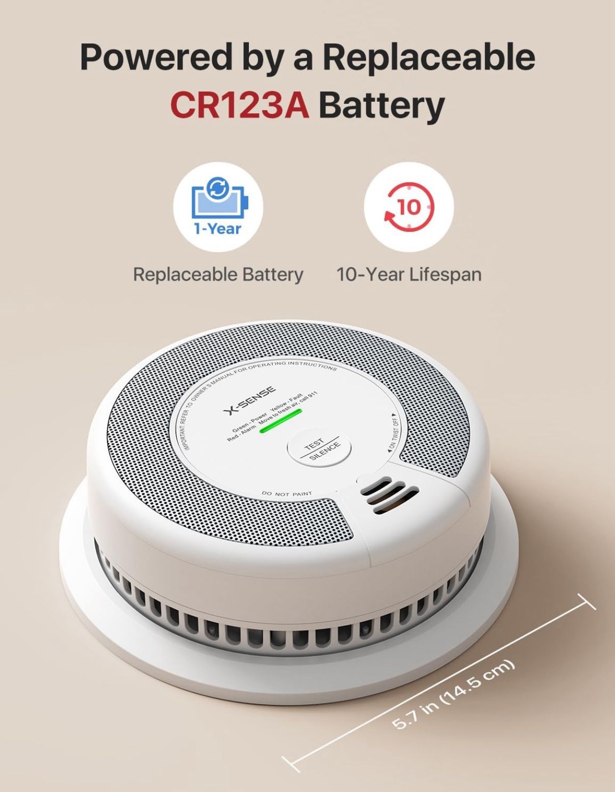X-Sense Smart Smoke Detector Carbon Monoxide Detector