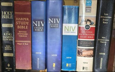 (16)Study Bibles, See 2nd pic $15 -$30 eac