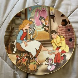 Disney Vintage Cinderella Porcelain Plate
