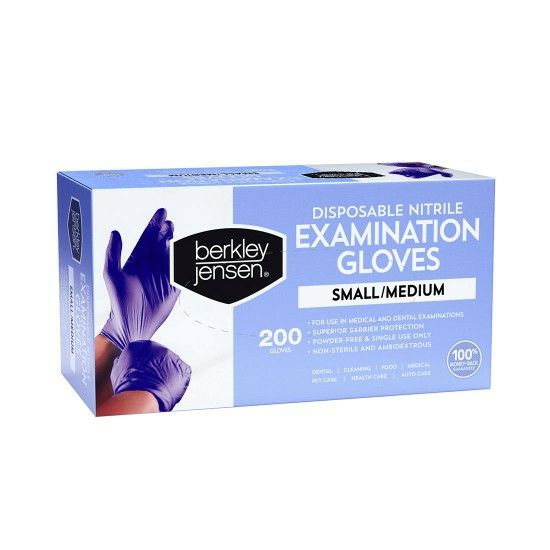 Berkley Jensen Nitrile Gloves 200 Ct Size S/M