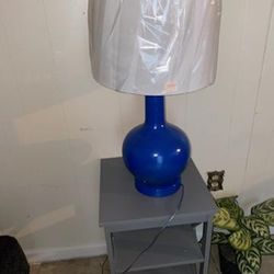 Two End Table And Two Lamps And Coffee Table