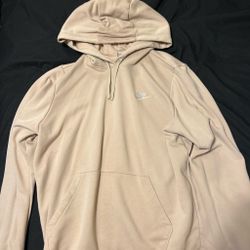 Large Woman’s Tan Nike Hoodie