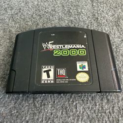 WWF WrestleMania 2000 Nintendo 64 N64 Authentic Tested