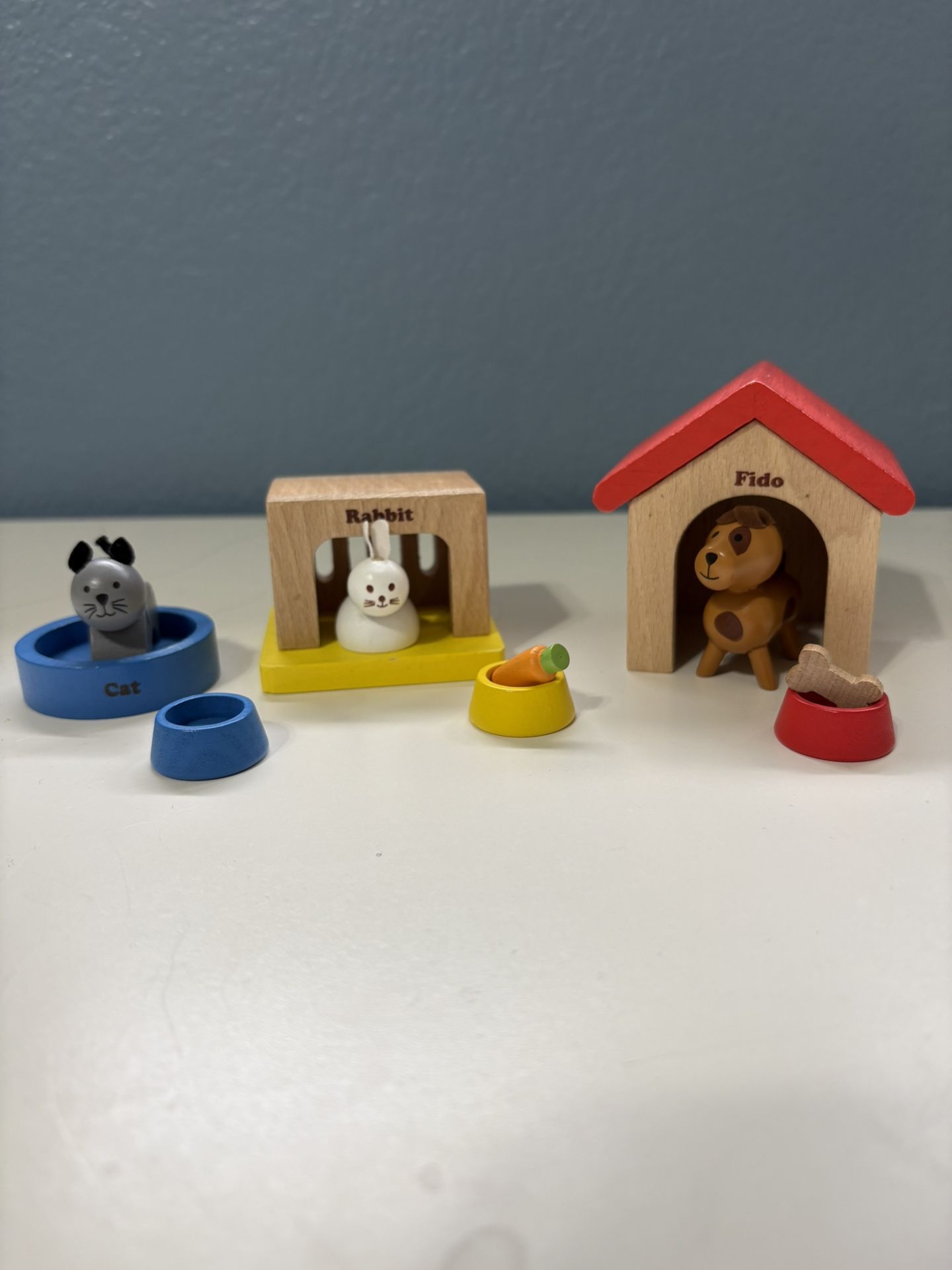Hape Family Pets Wooden Dollhouse Animal Set