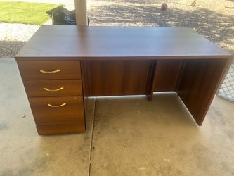 Big wooden desk