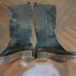 Aquatalia Womens Leather Boots , Size : 10 . Made In Italy