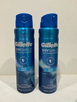 $5 each Gillette Dry Shield Cool Wave Antiperspirant 2-Pack