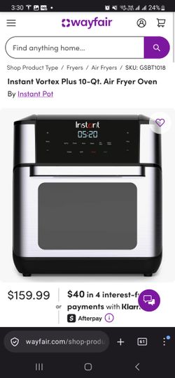 [New - unopened] Instant pot Vortex plus air fryer