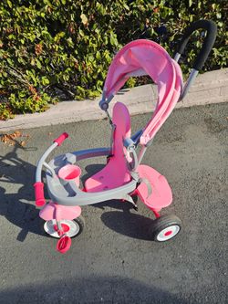 Radio Flyer Pink Toddler Trike with Canopy