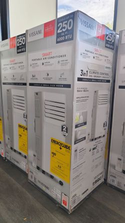 🔥 Unopened  Box Vissani Smart Portable AC 6000 BTU  !