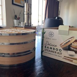 Deluxe Bamboo Steamer 