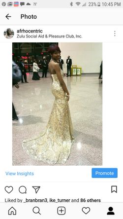 Vera Wang Gold Sequin Dress