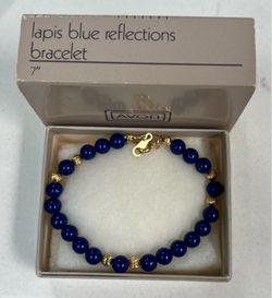 AVON Blue Lapis Bracelet in Box