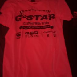 G Star White Tee 
