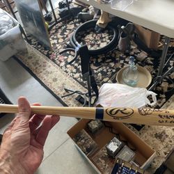Signed Baseball Bat