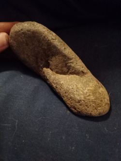 Duck head Indian rock effigy