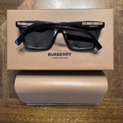 Burberry OBE4318 “Camron” Men’s Sunglasses – Black Frame, Grey Lenses – Made in Italy – Authentic