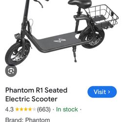 Electric Scooter With Seat Brand New In The Box 