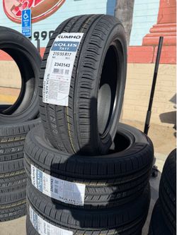 215/55/17 KUMHO 4 NEW TIRES INSTALLED ✅ INSTALADAS ✅ 🔥 WE DO COMPUTER ALIGMENT ✅