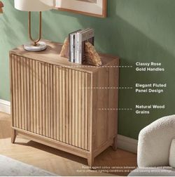 Fluted Cabinet with Storage