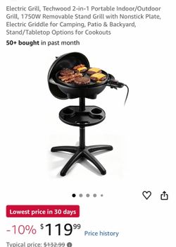 Electric grilled outdoor indoor