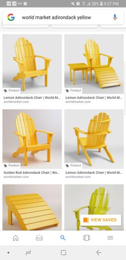 World market cheap yellow chair