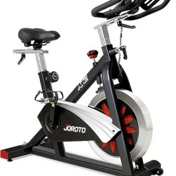 JOROTO X2 Stationary Exercise Bike | X2PRO Bluetooth Magnetic Belt Drive Indoor Cycling Bike, 300 Pounds Loads Fitness Cycle Bikes