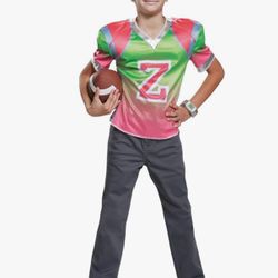 Disney Zombies Zed Football Jersey Deluxe Boys Costume Size 7-8 – Full Set – $55