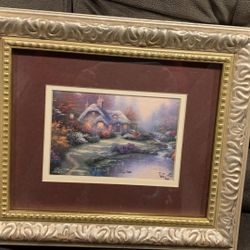 Framed Thomas Kincaid Print 