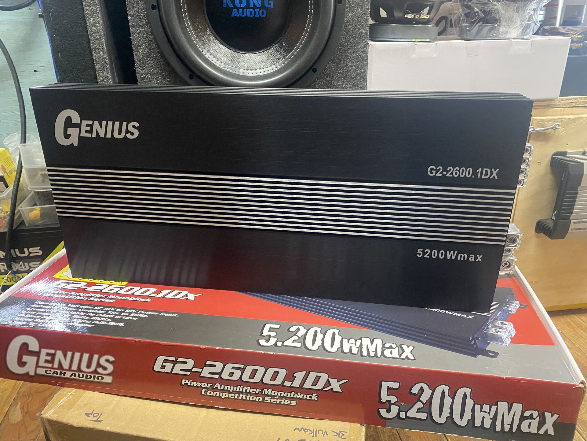 Genius Audio 5200w Max Power Monoblock Car Bass Amplifier ( Open Box Display Model)