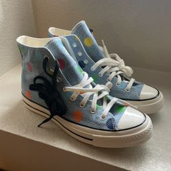Converse Chuck Taylor All Star 70 Hi Golf Wang Denim Polka Dots